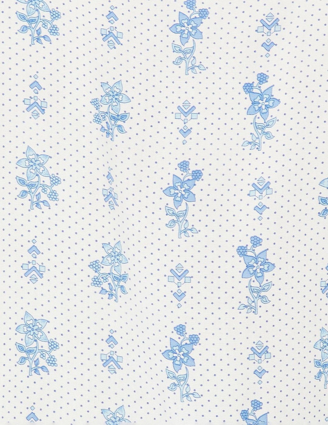 Max Women Printed Tie-Up Neck Tunic (INDIE41015OFF White)_L