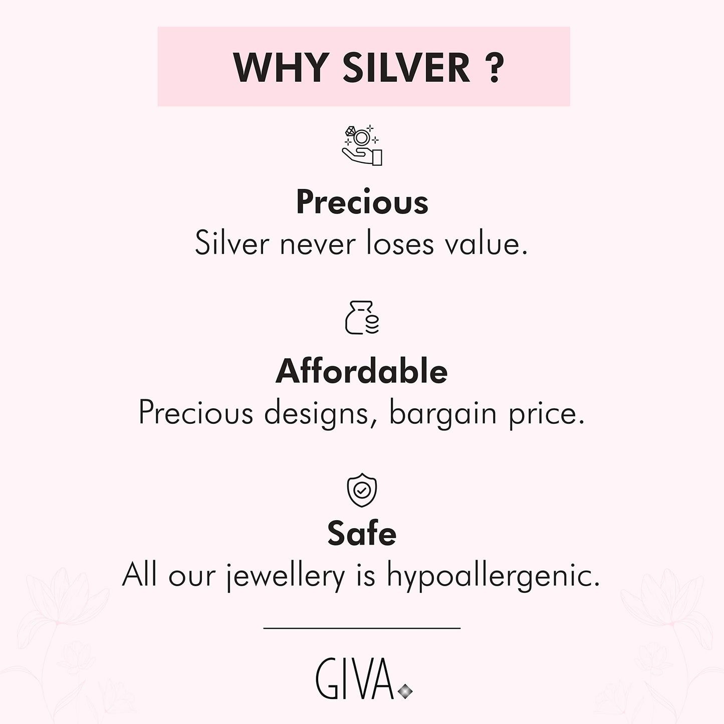 GIVA 925 Silver Pearl Glance Bracelet, Adjustable | Gifts for Women and Girls | With Certificate of Authenticity and 925 Stamp | 6 Months Warranty*