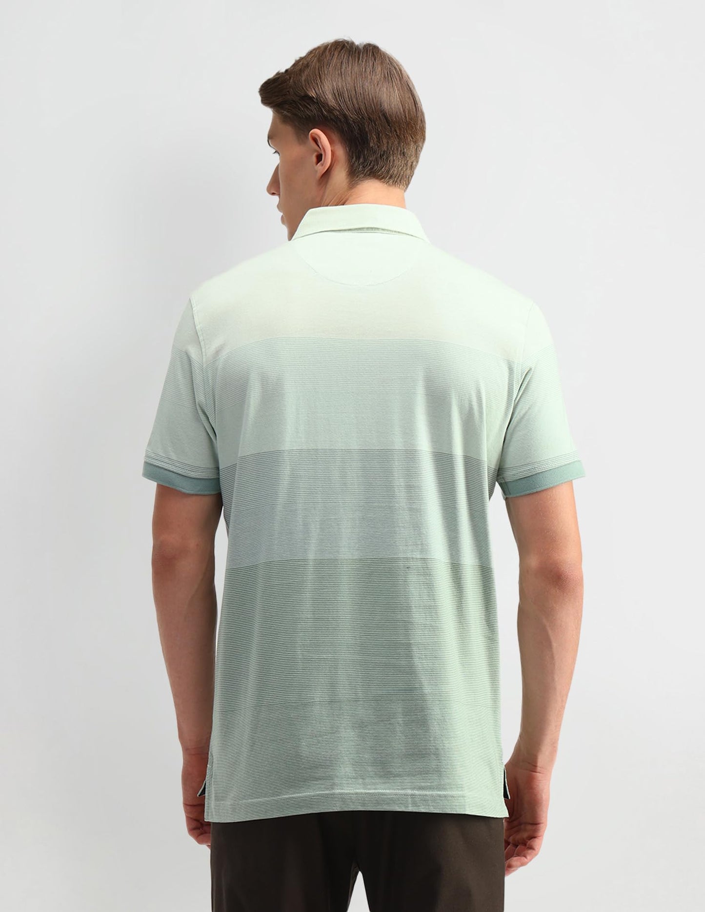 Arrow Men's Regular Fit Polo Shirt (ARAITS3103_Green