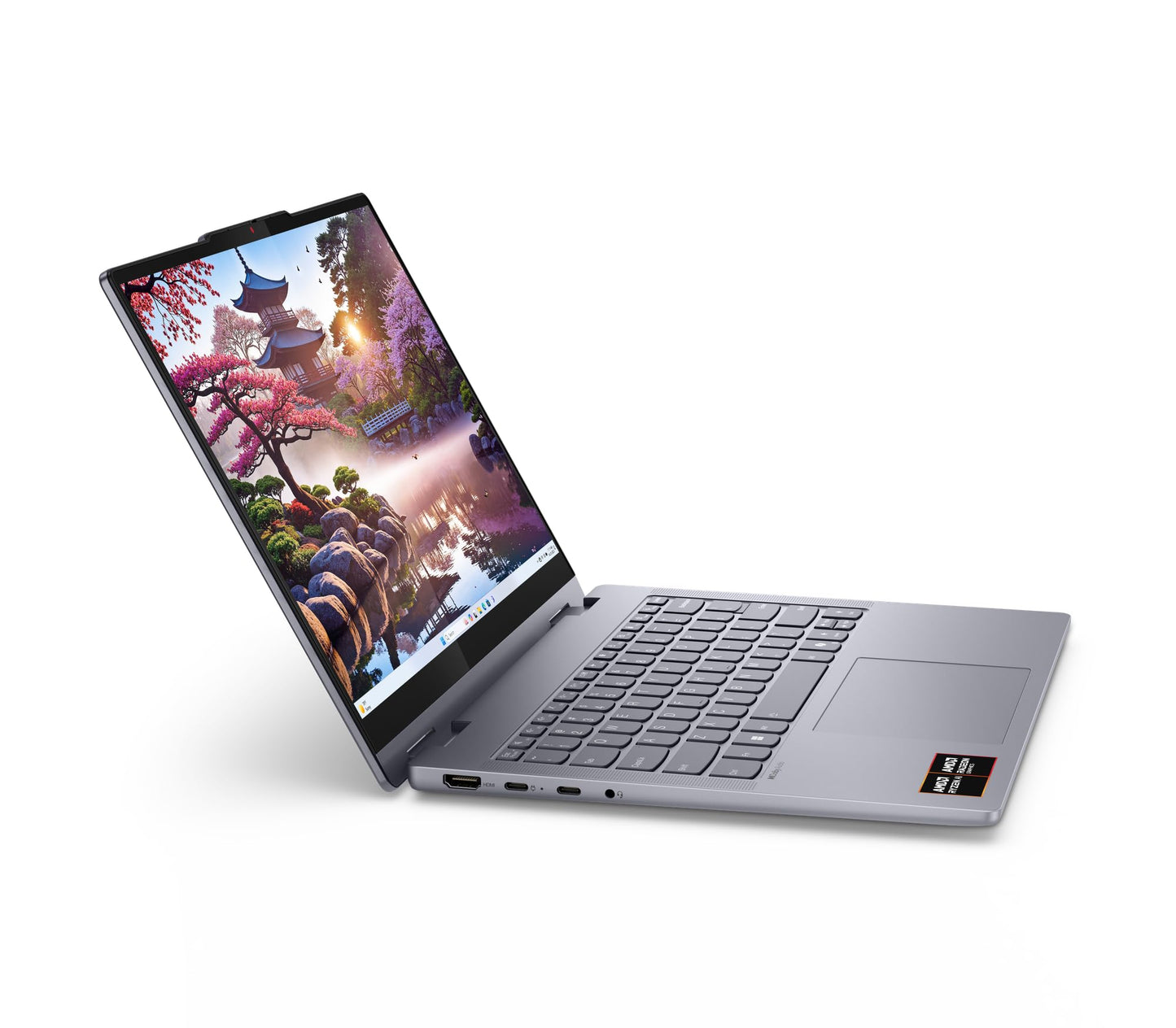 Lenovo IdeaPad 5 2-in-1 Intel Core Ultra 5 225H (16GB RAM/1TB SSD/14 (35.5cm)/WUXGA IPS/AI PC/Windows 11/Office Home 2024/Lenovo Digital Pen 2/1Yr ADP/Grey/1.6Kg), 83KR000HIN Convertible Laptop