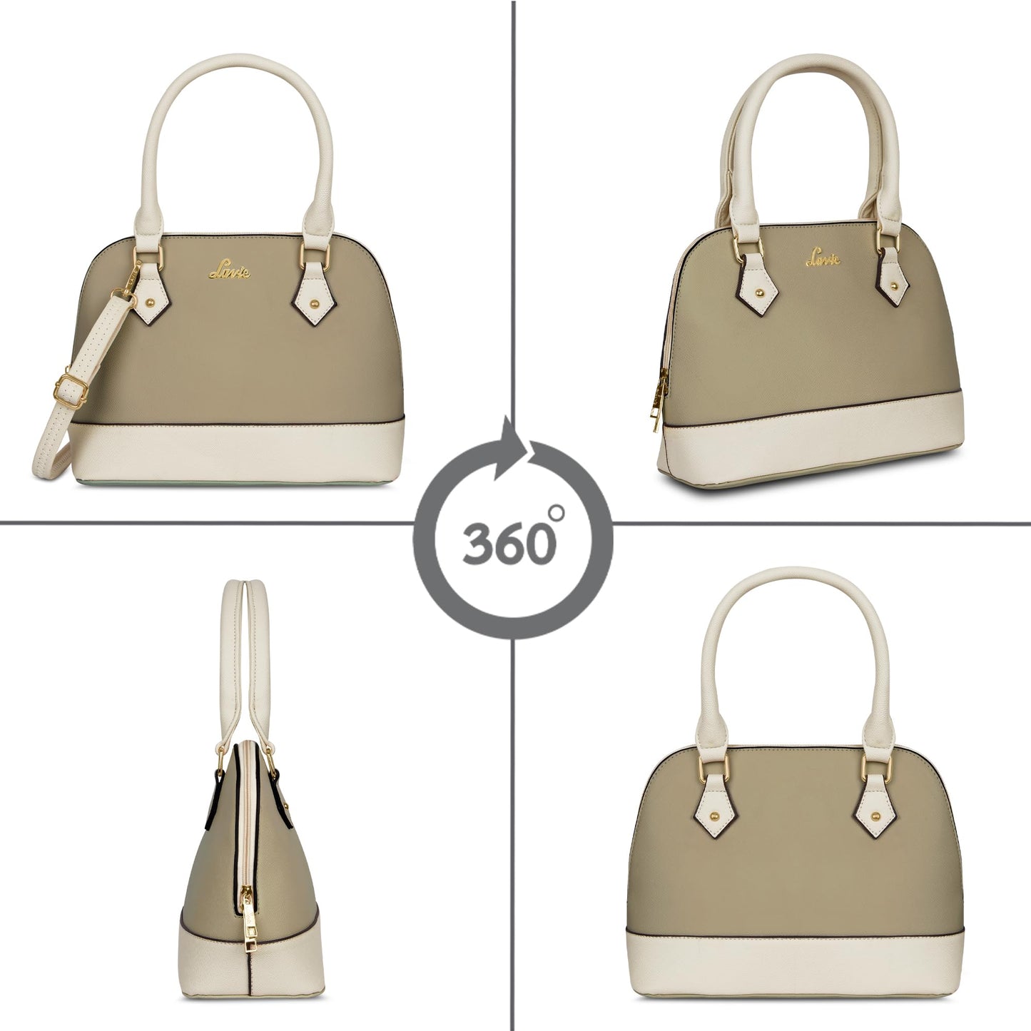 Lavie Winnie Pastel Women's Dome Satchel Bag | Satchel Handbag for Work | Ladies purse | Stylish Shoulder Bag | Gift for Women