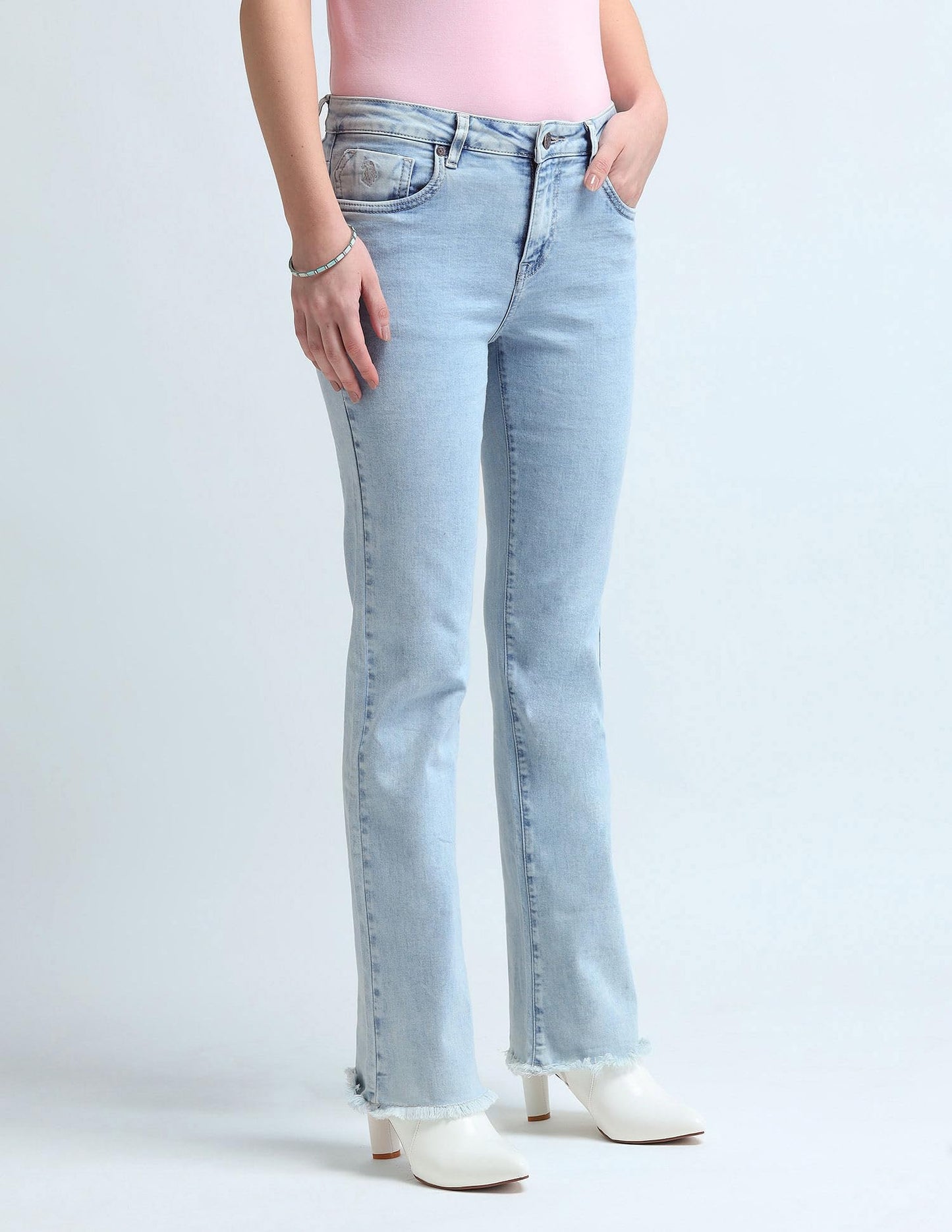 U.S. POLO ASSN. Women's Loose Jeans (UWAW24JEN172_Blue