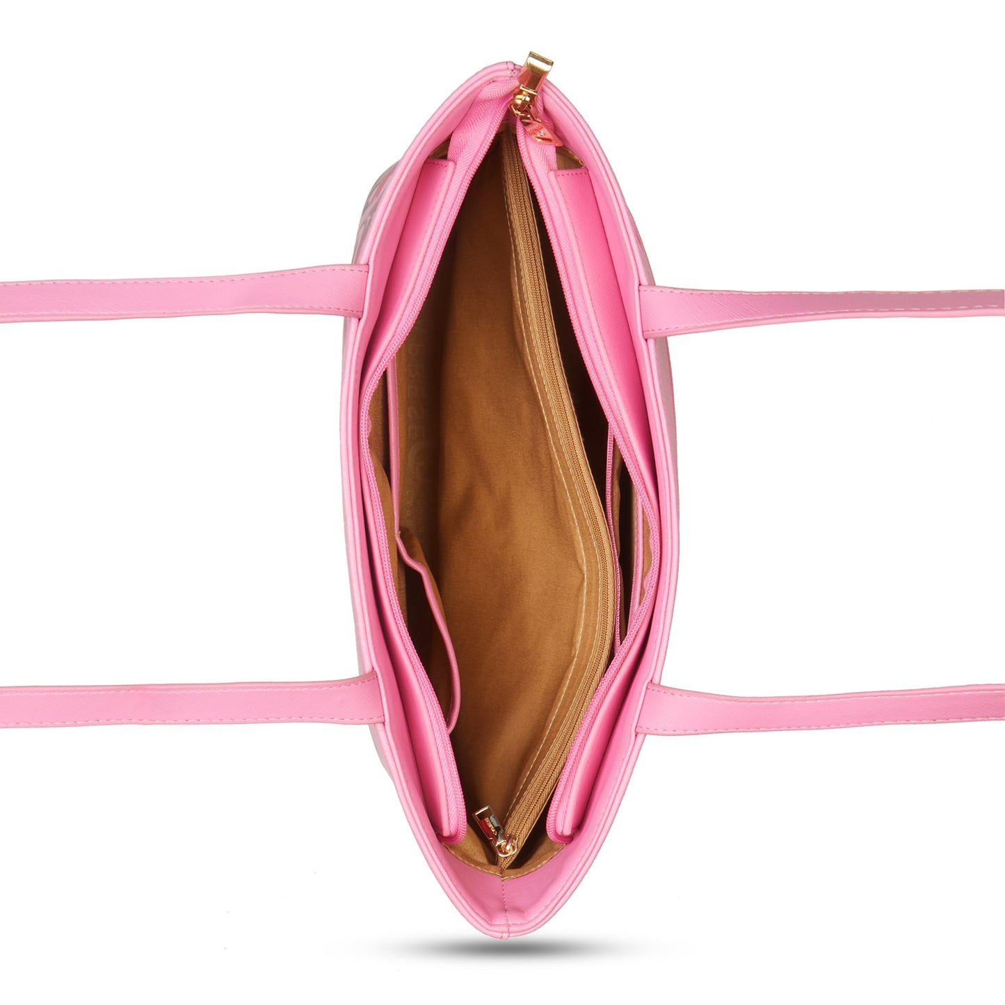 Caprese Chloe Large Floral Tote Bag for Women|Stylish, Durable, Multi-Compartment Design for Work, Travel, Shopping |Comfortable Straps Shoulder Bag, Ideal for Laptop & Essentials (Violet)