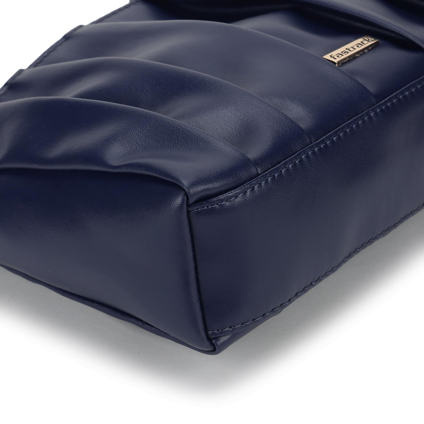 Fastrack Women's Pleated Shoulder Bag with Top Zip Closure | Inner Zip and Slip Pockets, Comfortable Shoulder Strap | Soft Textured Shoulder Bag | Trendy Women's Handbags