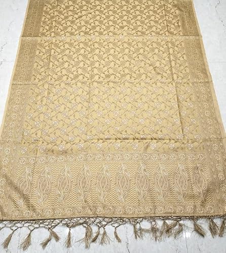 The SDF India Women's Poly Silk Woven Banarasi Jacquard Salwar Suit Dress Material (Tusser)