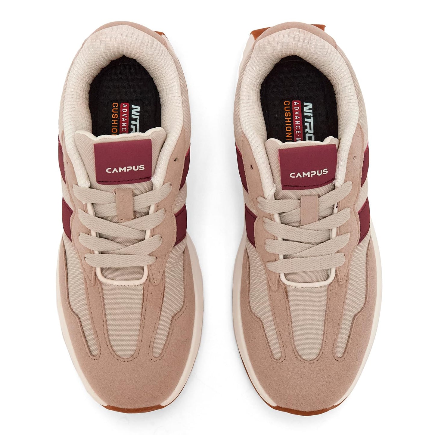 Campus Women Grit Fog/Apl Butr Sneakers - 4Uk/India, Beige, 4 UK