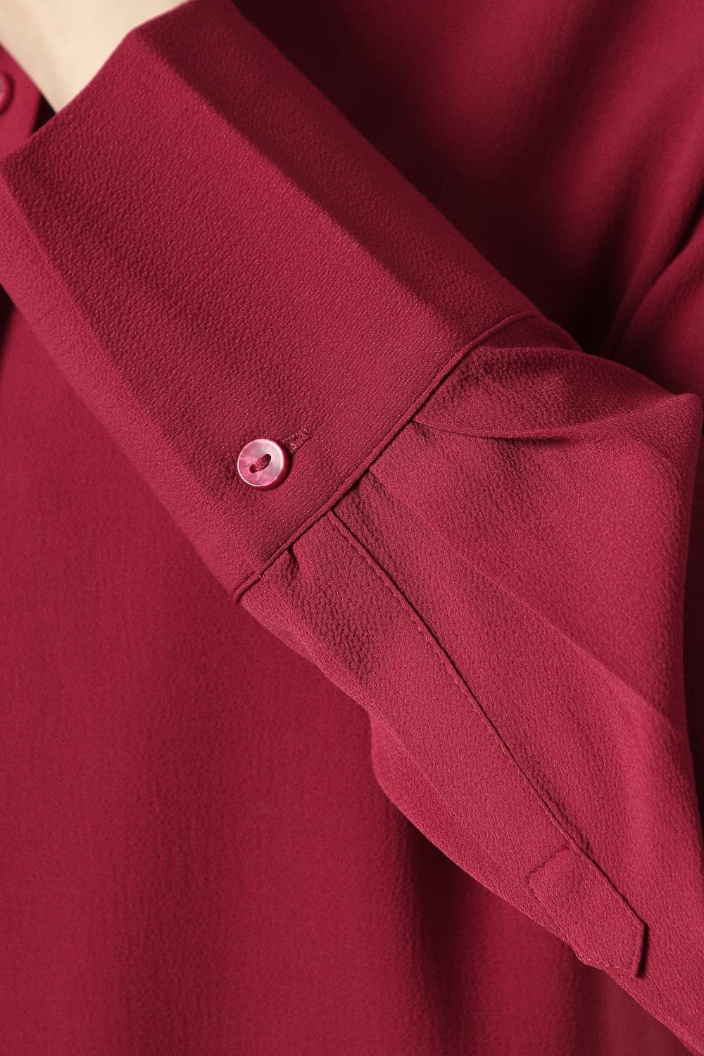 Women Red Solid Long Sleeves Casual Shirt