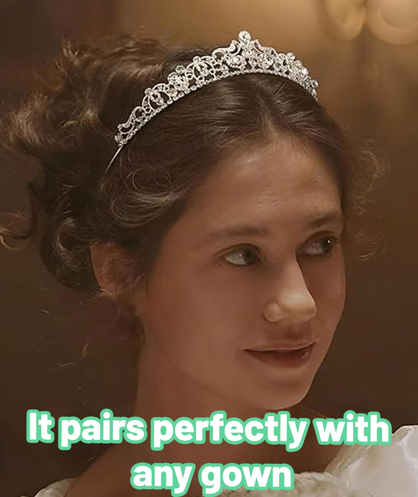 Tiara for Women Wedding, Crown for Women Queen, Elegant Rhinestone Headpiece for Brides, Prom, Parties, Cosplay, Birthday Crowns for Girls