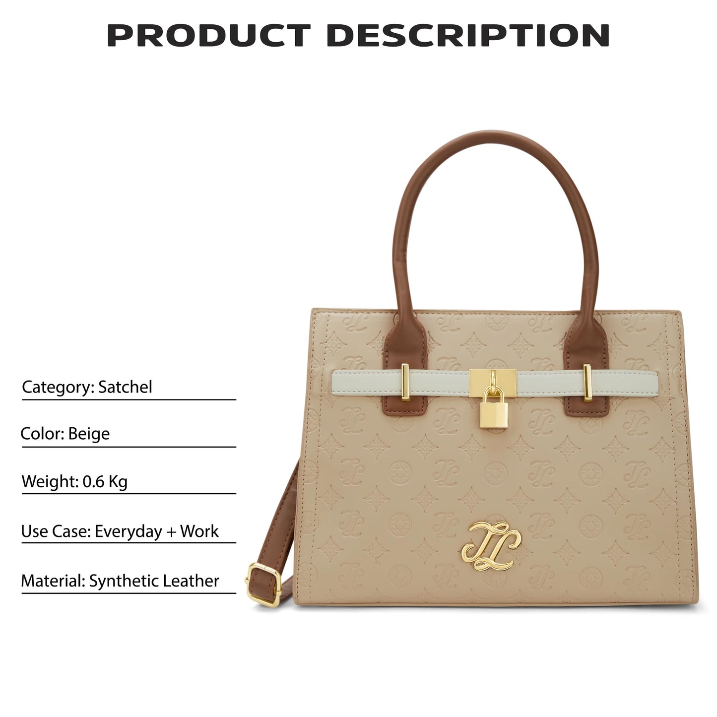 Lavie Signature Women's Colourblock Taos Satchel Bag | Satchel Handbag for Work | Ladies purse | Stylish Shoulder Bag | Gift for Women
