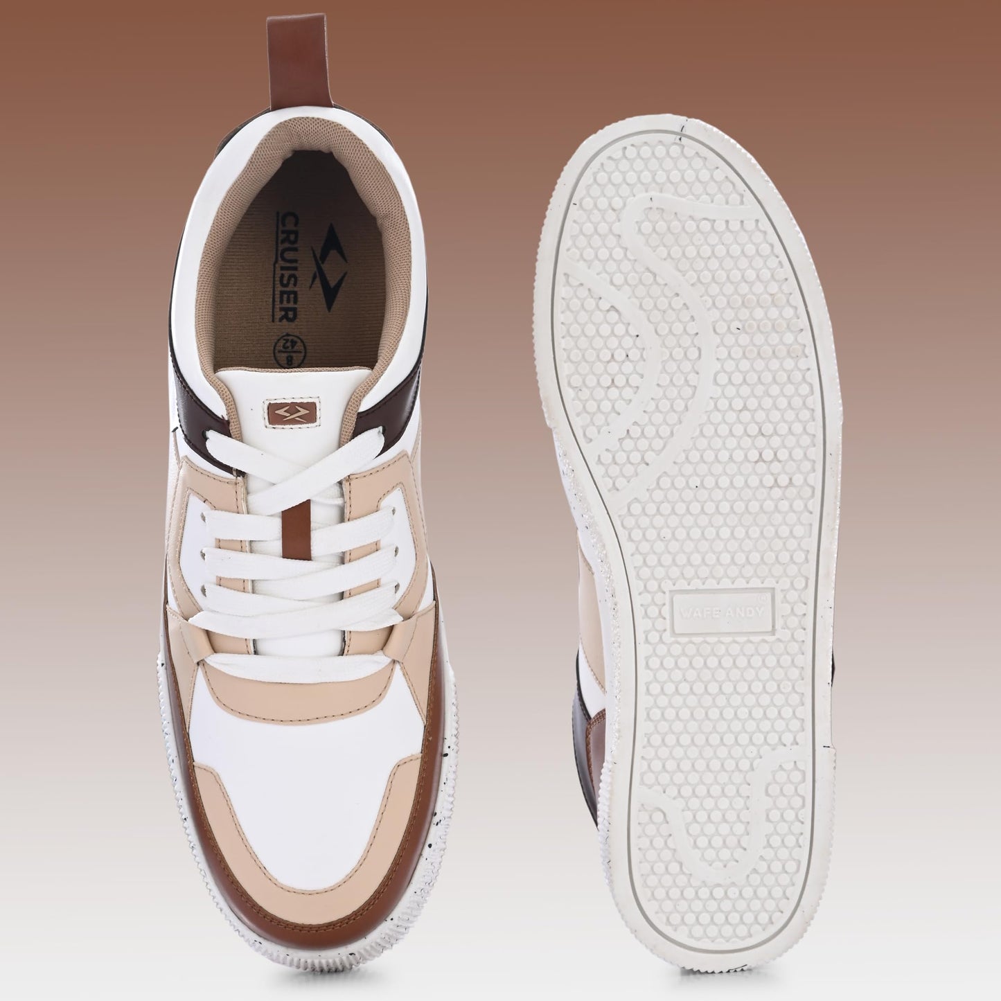Cruiser Sneaker for Men | Comfort & Style with Soft Cushioned Insole | Trendy Lace-Up Design for Casual Outfits