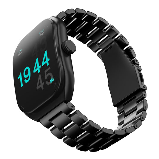 GOBOULT Trail Smart Watch 2.01'' 3D Curved HD Display, BT Calling, Working Crown, 190+Watchfaces, 500 Nits Brightness, AI Voice Assistant, SpO2 Monitoring, 120+ Sports Mode (Metal Black)