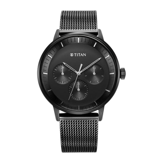 Titan Analog Black Dial Men's Casual Watch