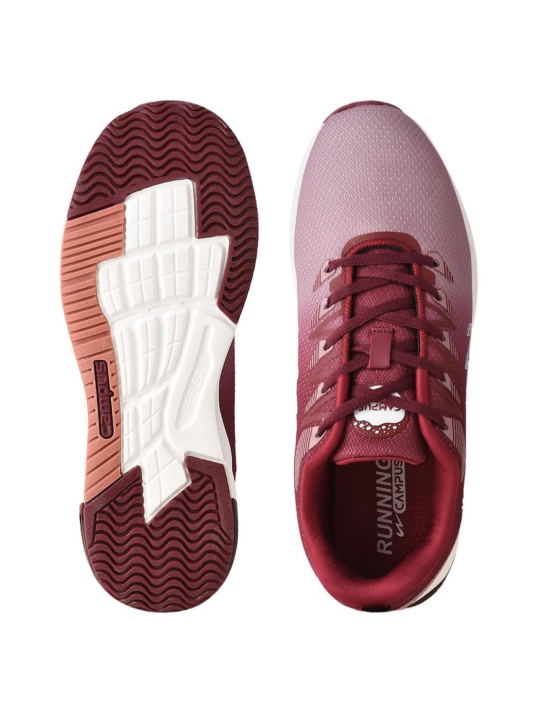 Campus Men's Camp Marlon Running Shoes Aragon/Wine - 6UK/India