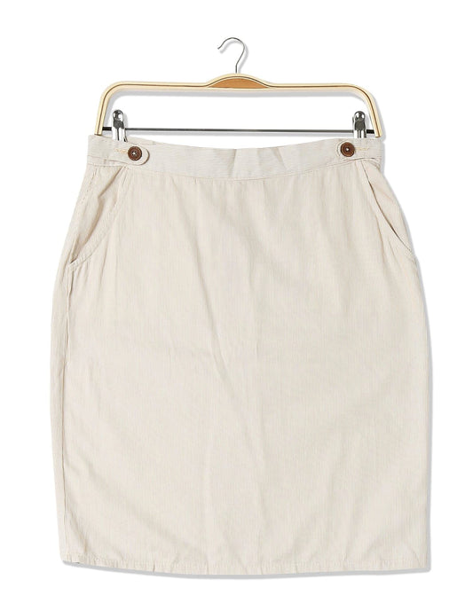US Polo Association Cotton Blend Skirt Off White