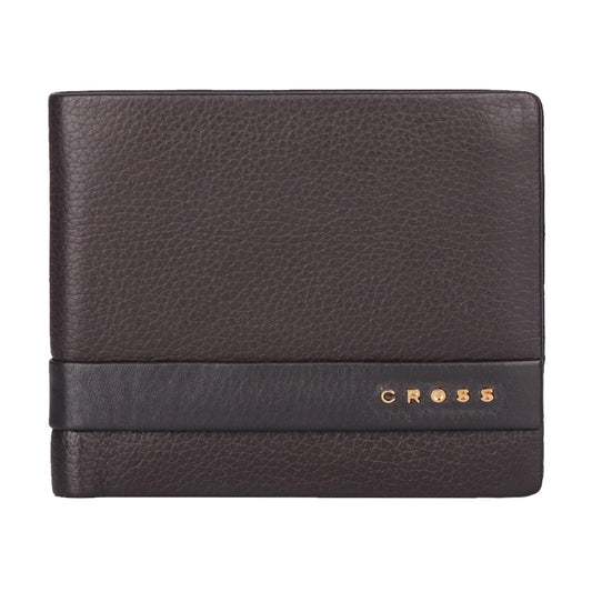 Cross Branded Wallet for Men Leather Original | Premium Slim Wallet for Men Stylish Money Bifold Genuine Leather Gents Purse with 6 Card Compartment Holder Slots - Navy