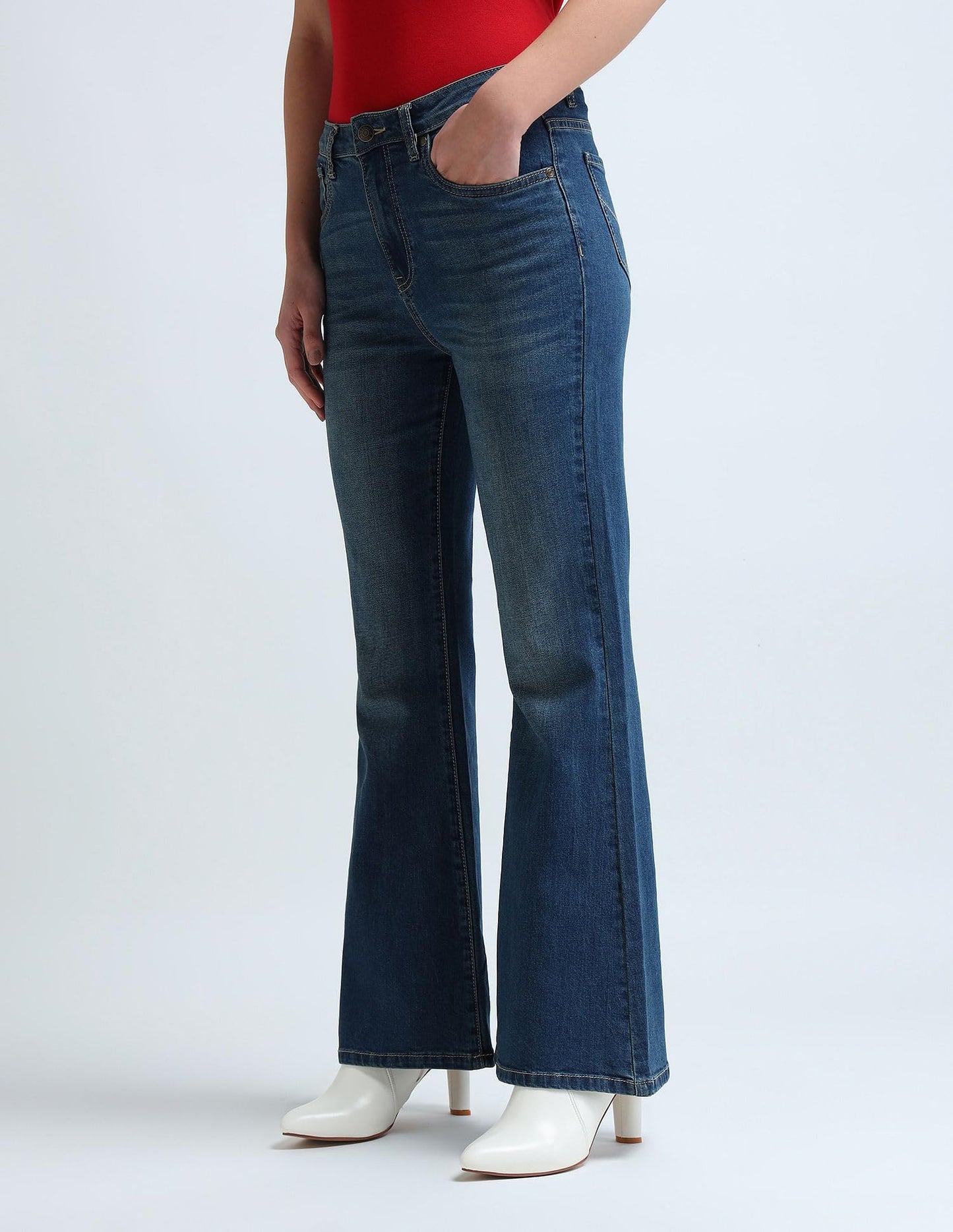 U.S. POLO ASSN. Women's Loose Jeans (UWAW24JEN183_Blue