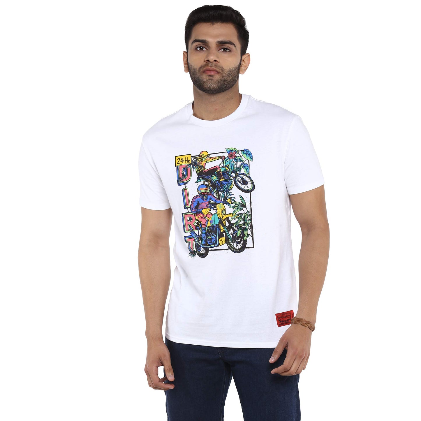 Royal Enfield X LEVIS 24HR Dirt T-Shirt White S (RLATSM000865)