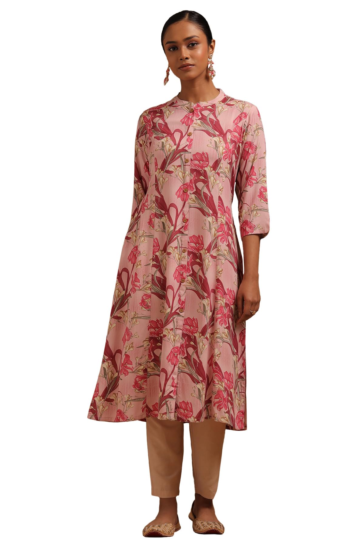 Soch Womens Rayon Floral Print Kurta