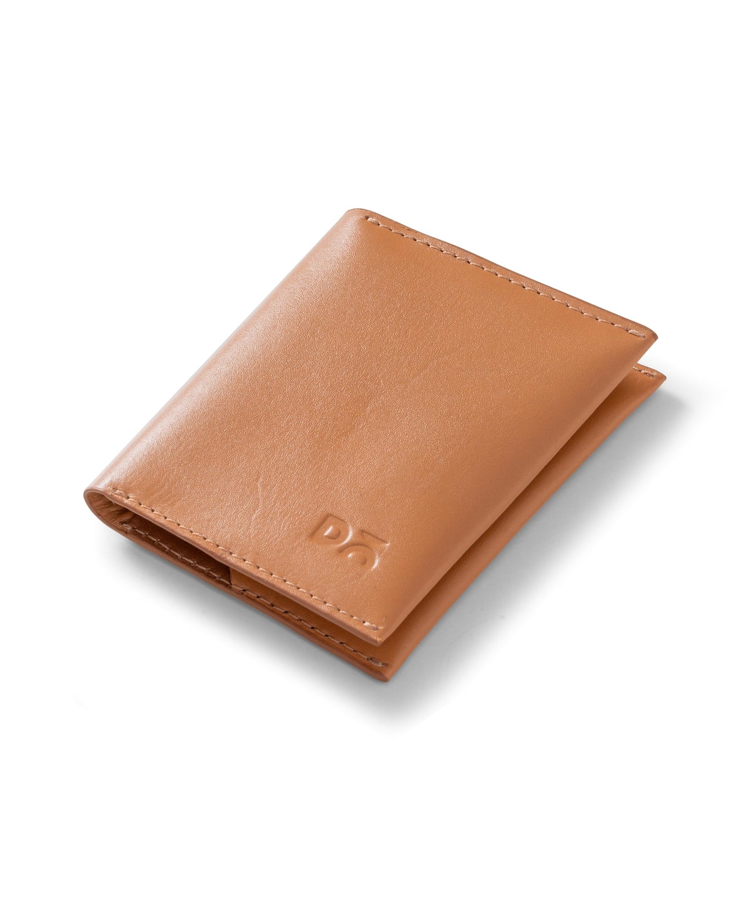 DailyObjects Tan Even Bi-Fold Card Wallet | Men | Premium Design | Full-Grain Leather | Gents Wallet Branded | Handcrafted | Guys| Card Holder | Dedicated Sleeve| 4 Card Slots| Dual-Tone Colourways