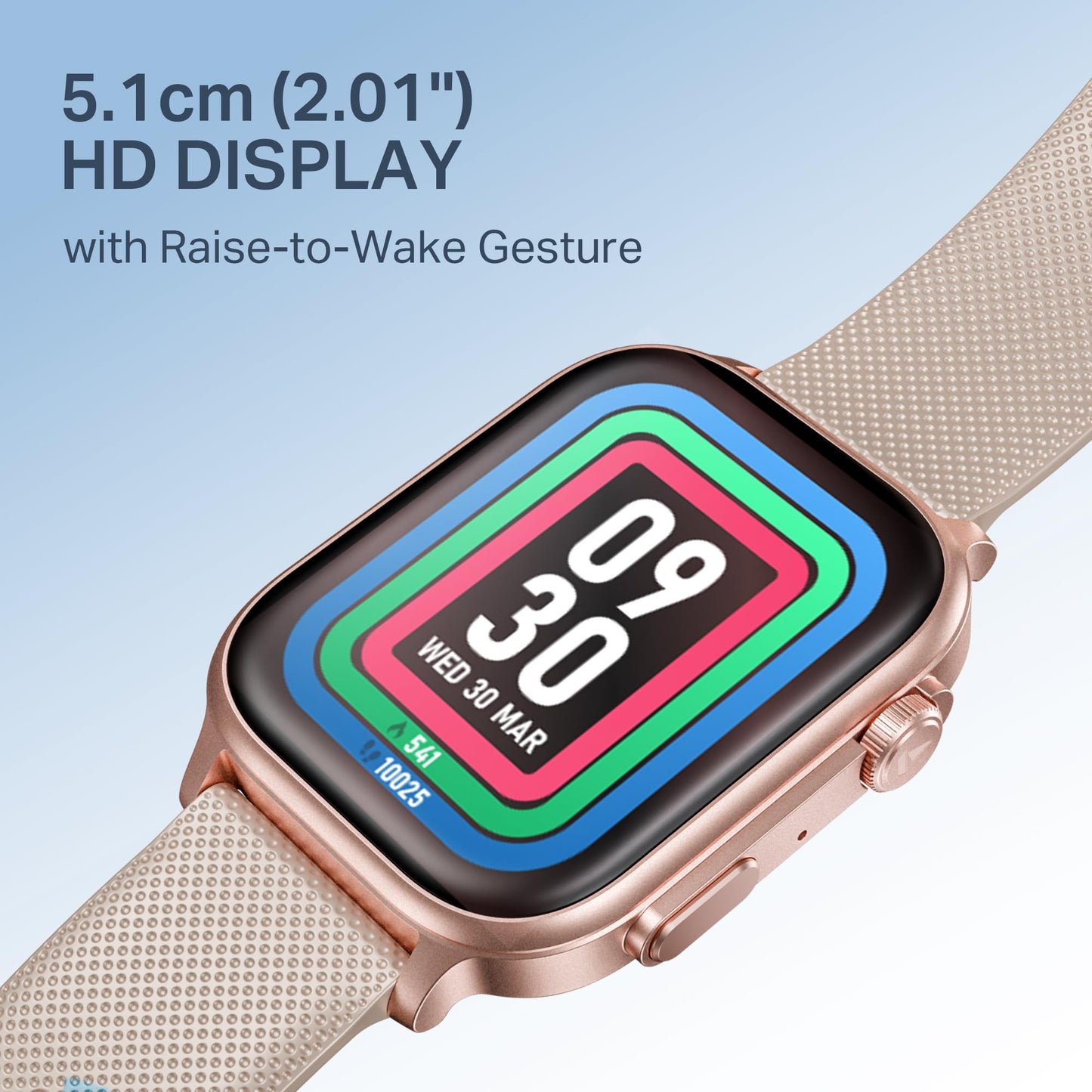 boAt New Launch Storm Infinity Max, 20 Days MAXIMUM Battery, Biggest Battery Capacity Ever! 2.01" (5.1cm)Display, Functional Crown, AI Nudges, BT Calling, Smart Watch for Men & Women (Cherry Blossom)