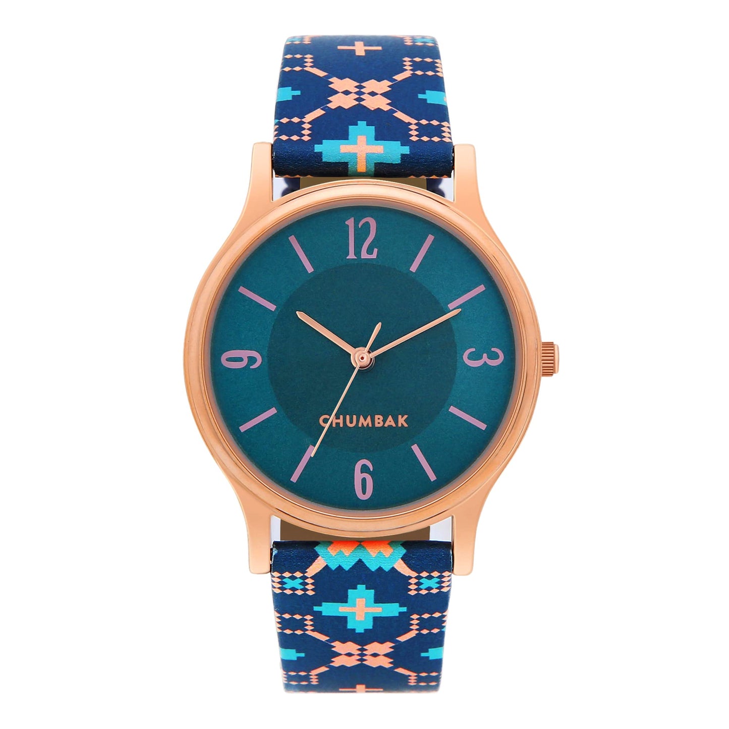 TEAL BY CHUMBAK Round Dial Analog Hand Watch for Women, Gifts for Women/Girls/Ladies, Stylish Fashion Watch for Casual/Work