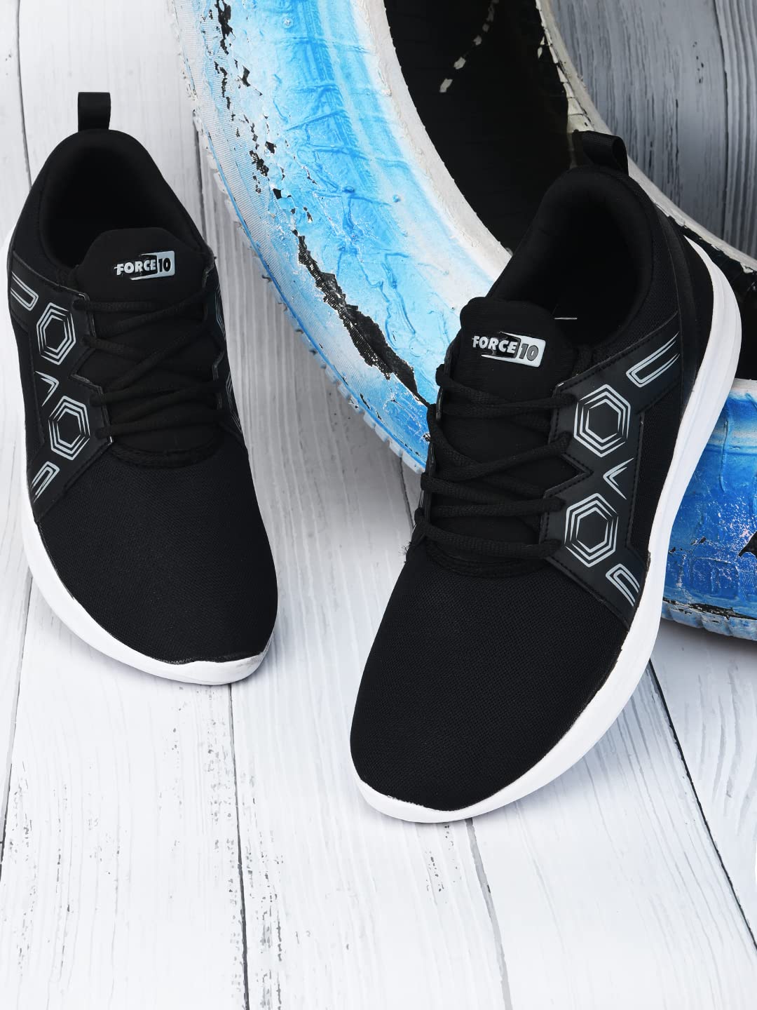 Liberty Mens Samuel-E Black Running Shoes - 44