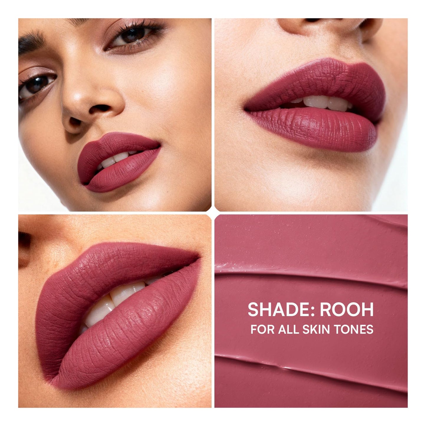 Dream Beauty Intuition Lipstick – ROOH | Mauve Pink | Creamy Matte, Smooth Glide | Lightweight, Non-Drying, High Color Payoff | Everyday Wear | 4.2g