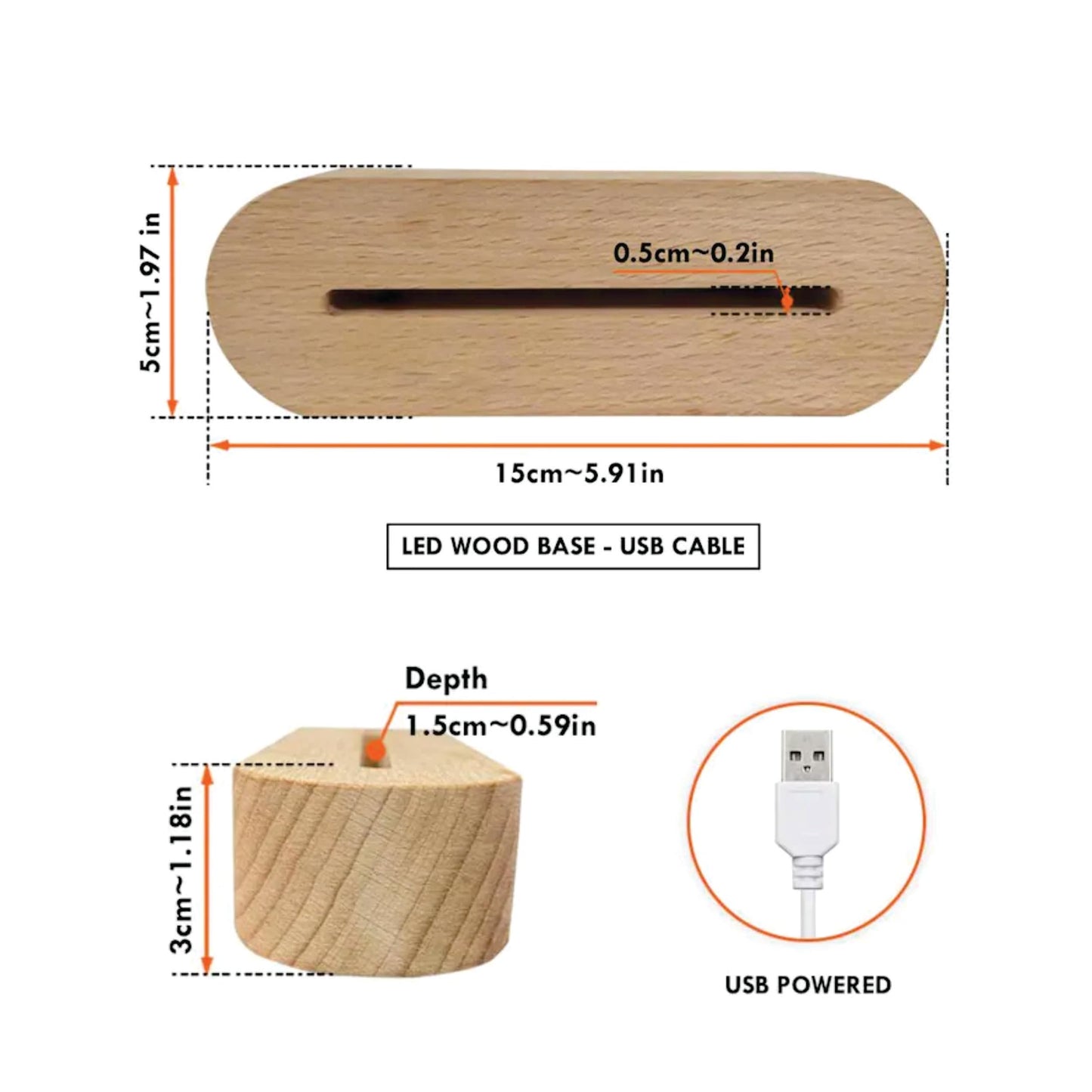 Giftplease Customized Photo & Message Gift for Loved Ones | Wooden Base LED Plaque | Personalized Frame | Perfect for Mom Dad Friends Family Couples Birthday Anniversary Wedding Valentine C_10