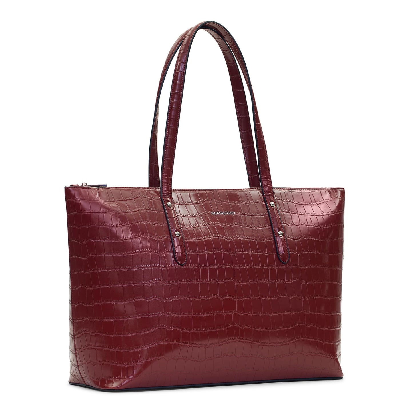 Miraggio Croc Texture Tracy Extra Large Tote Bags for Women