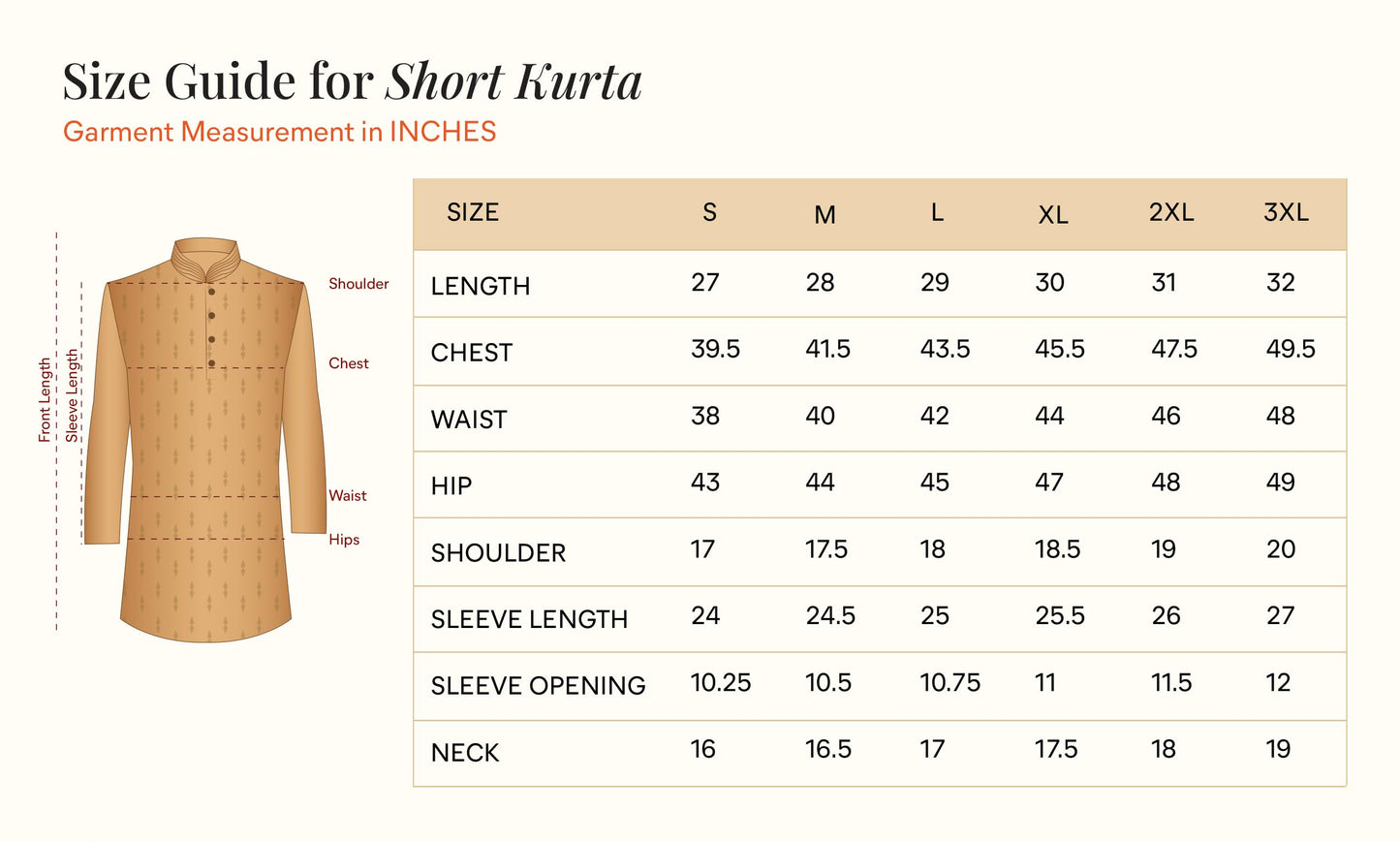 Manyavar Men's Short Kurta, Full Sleeves Mandarin Collar Ethnic Waist Length Kurta Only, Kurta for Festival, Wedding, Blended Viscose(Green - 1, L)