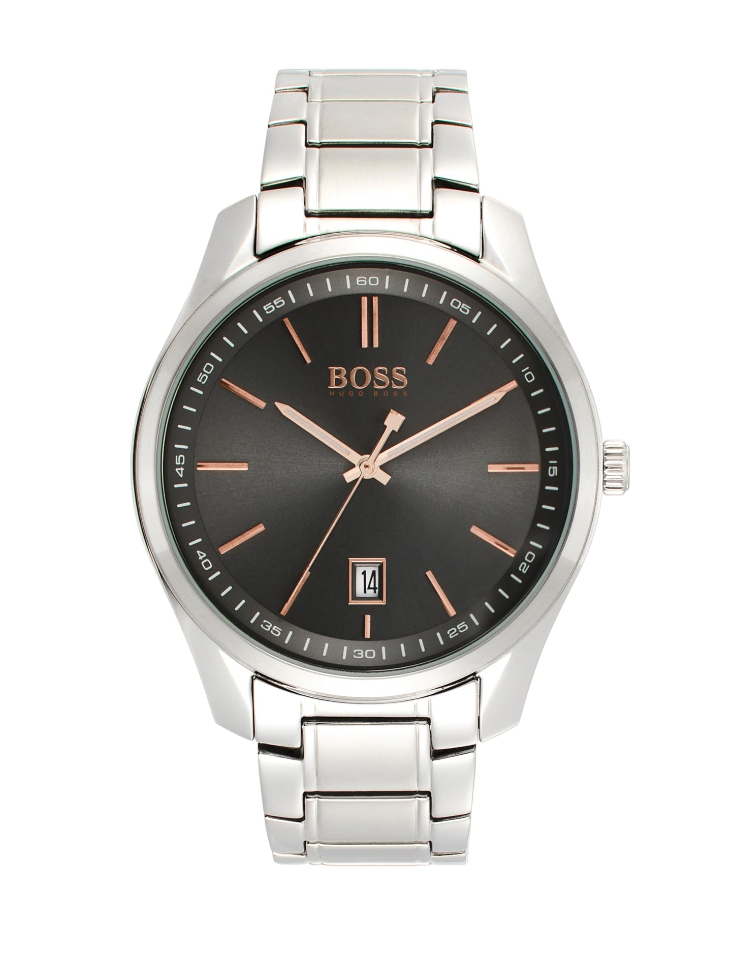 BOSS Hugo Stainless Steel Circuit Analog Gray Dial Men's Watch-1513849