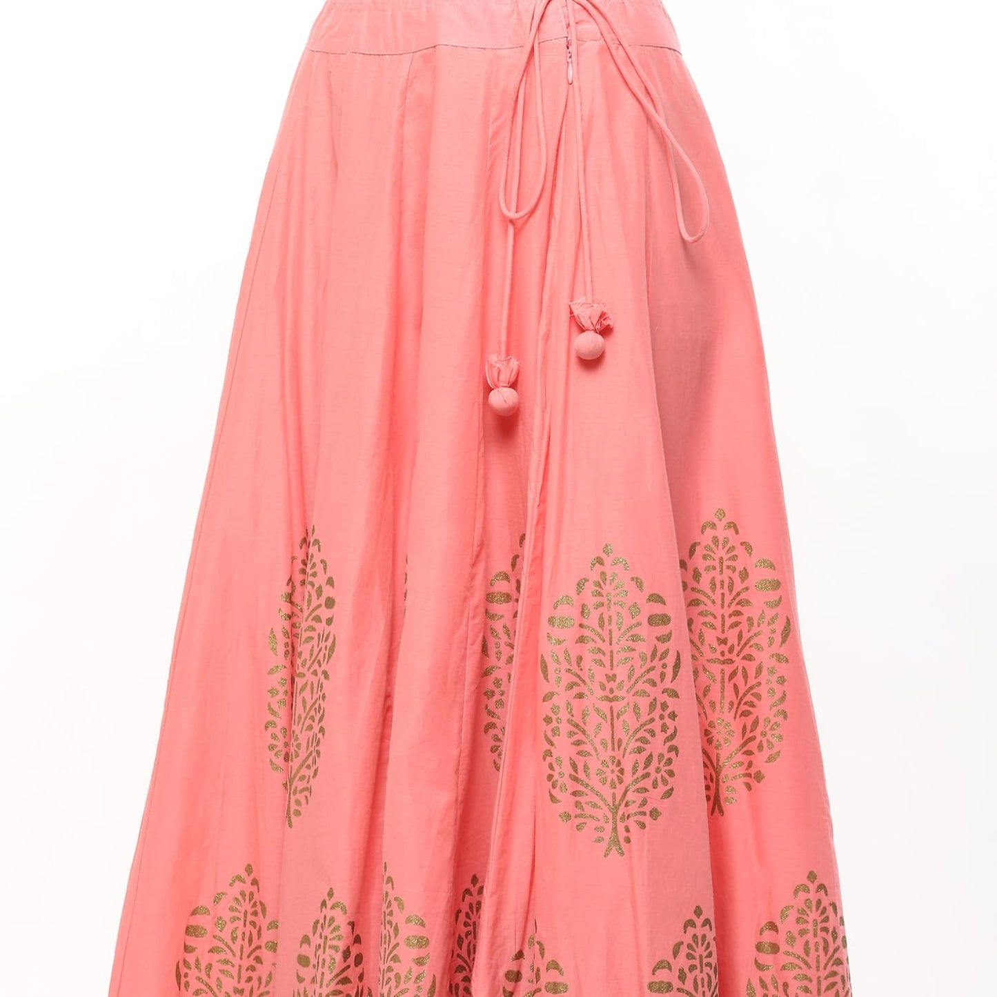 BIBA WOMEN EMBROIDERY ANARKALI SALWAR KURTA DUPATTA(SKD5876_BLUSH PNK_34)