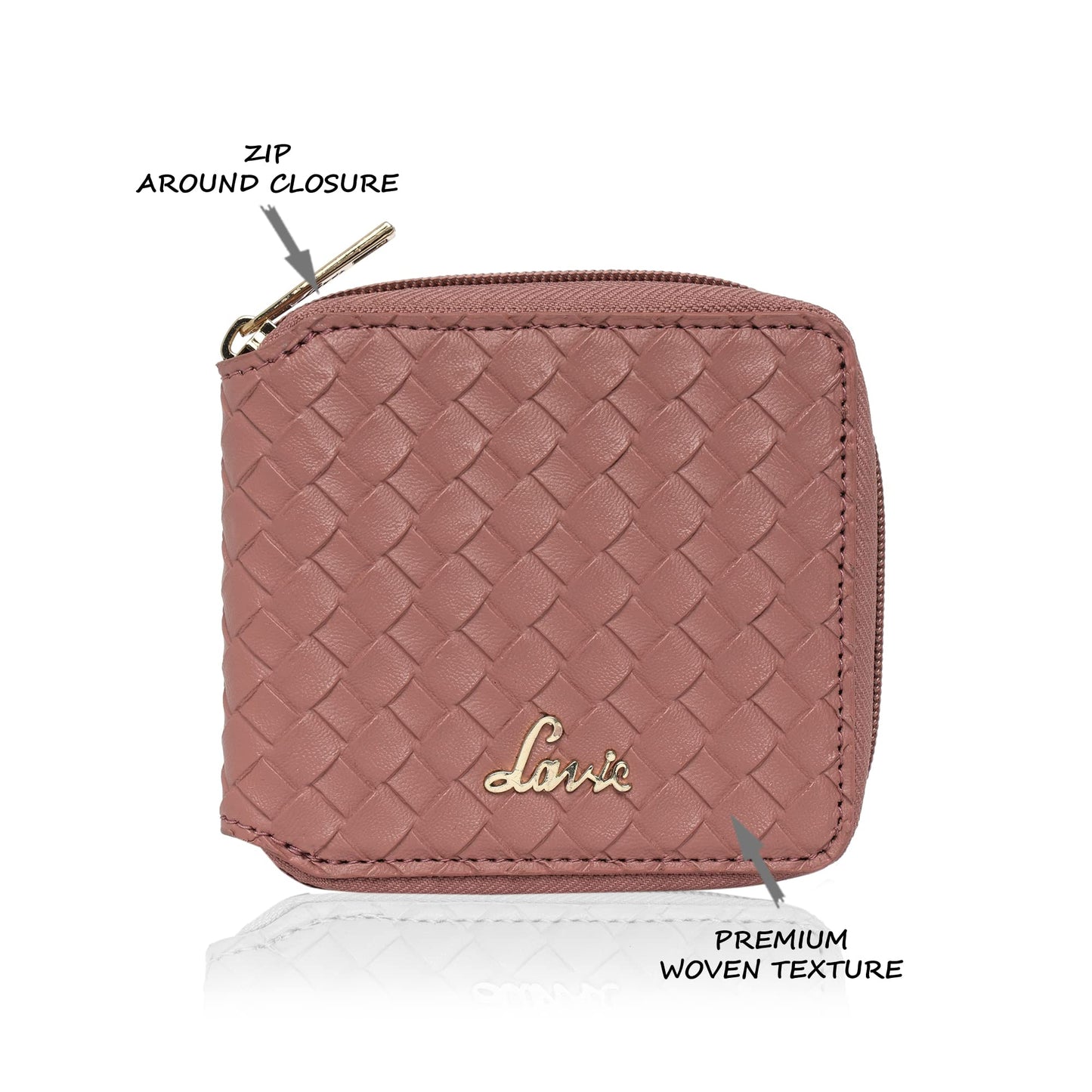 Lavie Women's Bot Pro Compact Zip Around Wallet D Pink Ladies Purse Handbag