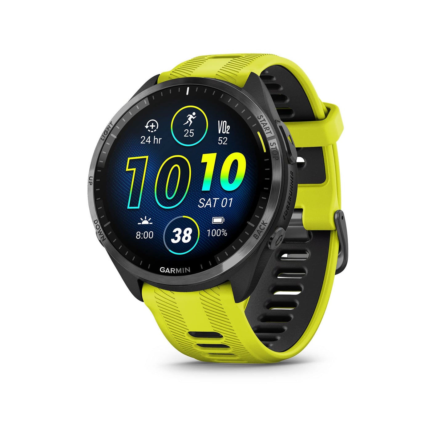Garmin Forerunner 265 Running Smartwatch - Black and Powder Gray