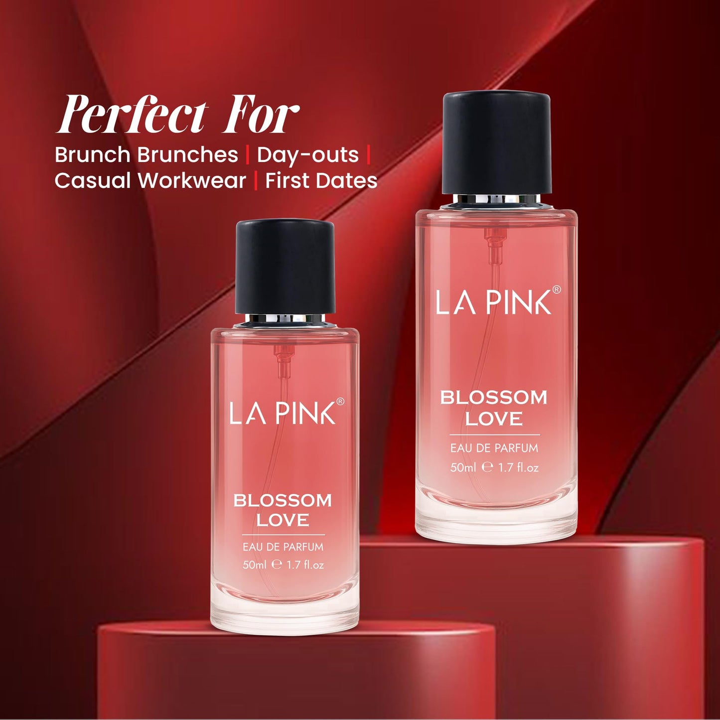 La Pink Blossom Love EDP Perfume for Woman & Man | Rose, Citrus, Fruity & Amber Notes | Long Lasting Unisex Luxury Fragrance for Men & Women | 50ml