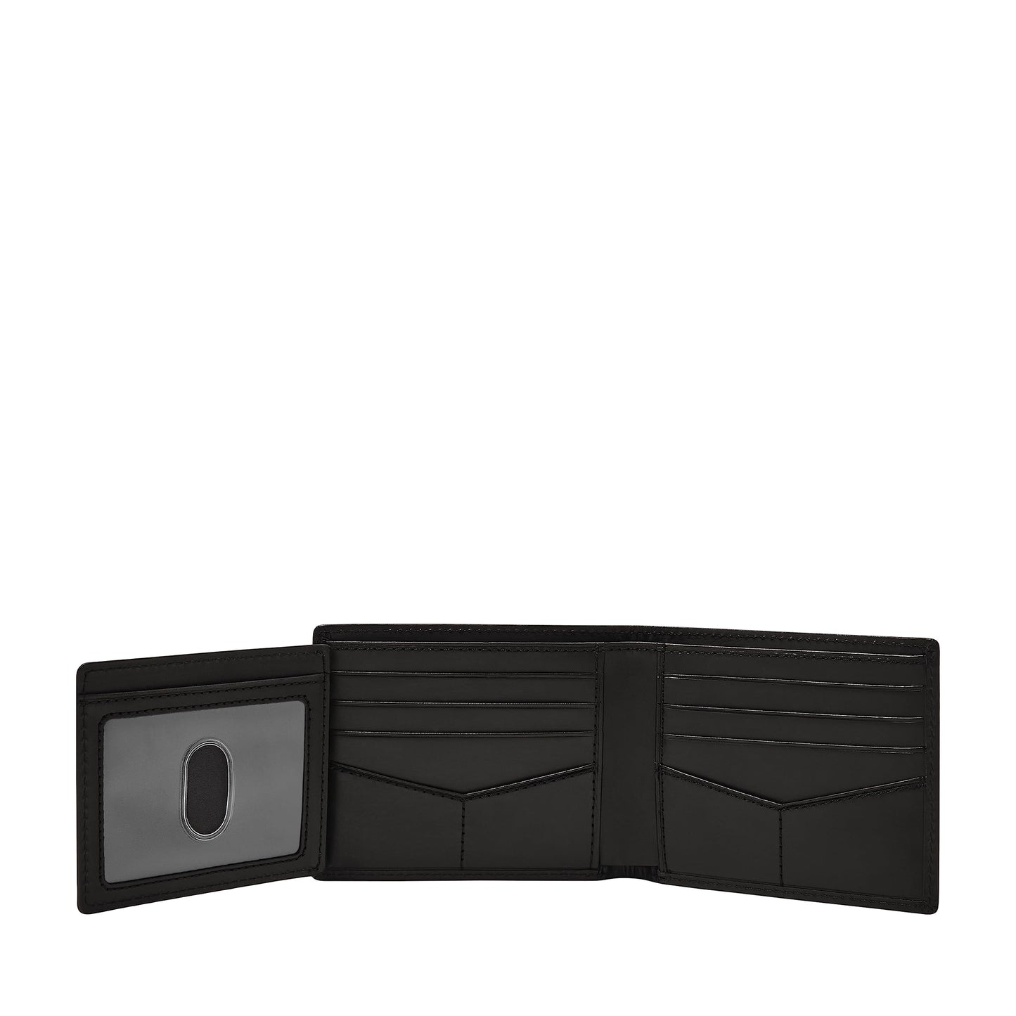 Fossil Men Leather Derrick Black Wallet Ml3681001