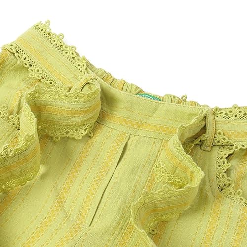 United Colors of Benetton Textured Regular Fit Lace Details Trousers