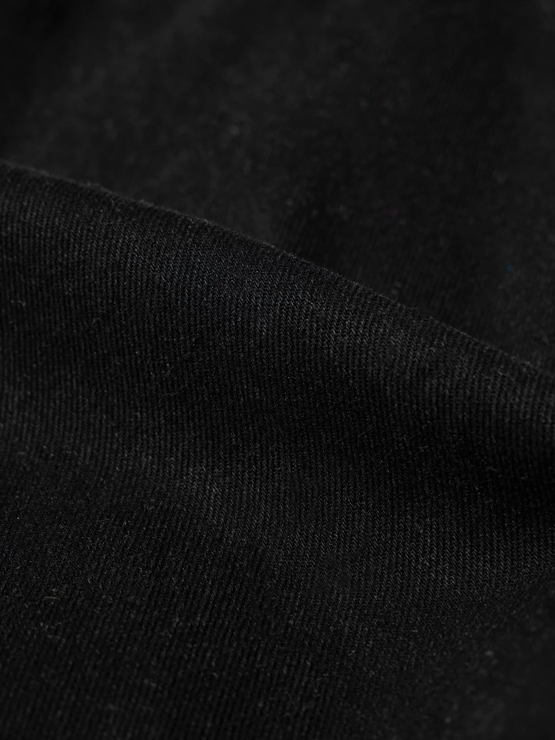The Souled Store Denim Skorts: Carbon Black Women and Girls Button Closure Solid Cotton Mini Denim Skorts