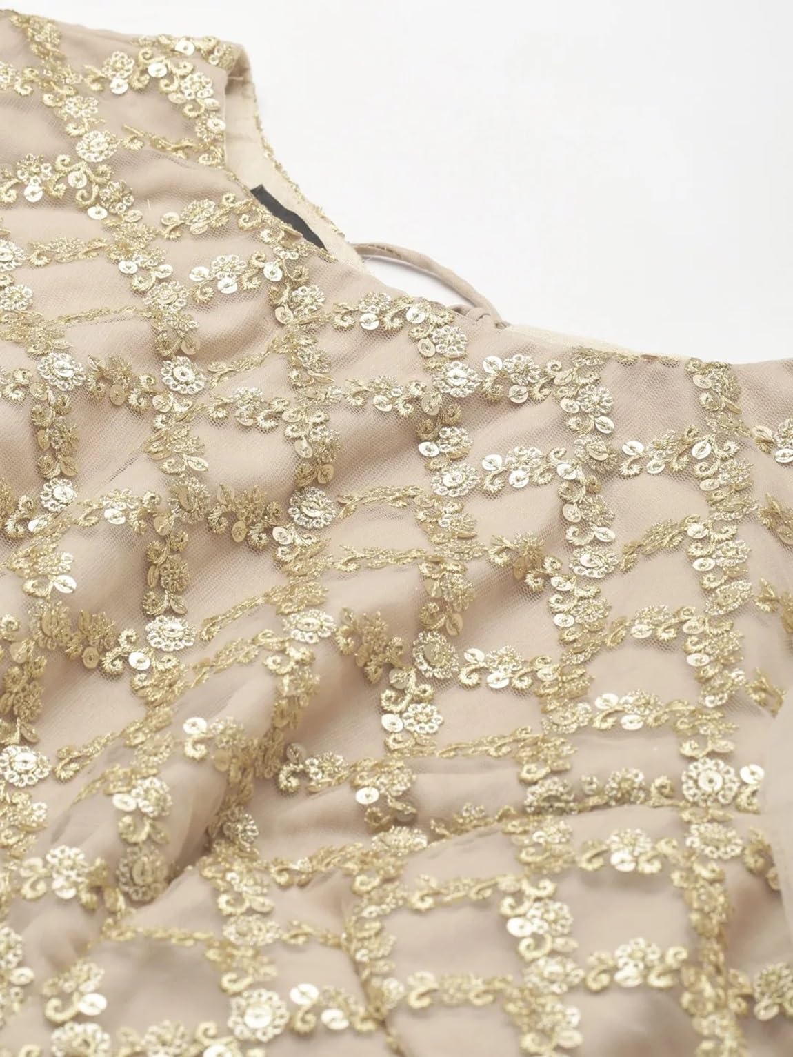 Divine Exim Women's Net Semi Stitched Lehenga Choli with Dupatta | Dori and Sequin Embroidery Pattern | Traditional, Wedding, Ethnic Wear Lehenga (Pink)