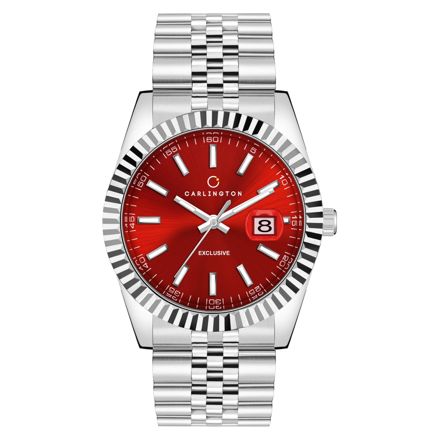 Carlington Analog Men's Watch with Stainless Steel Chain Strap, Multi-Color Dial Options, Premium Gift Watch for Men – Stylish Casual & Formal Wrist Watch - CT 8811