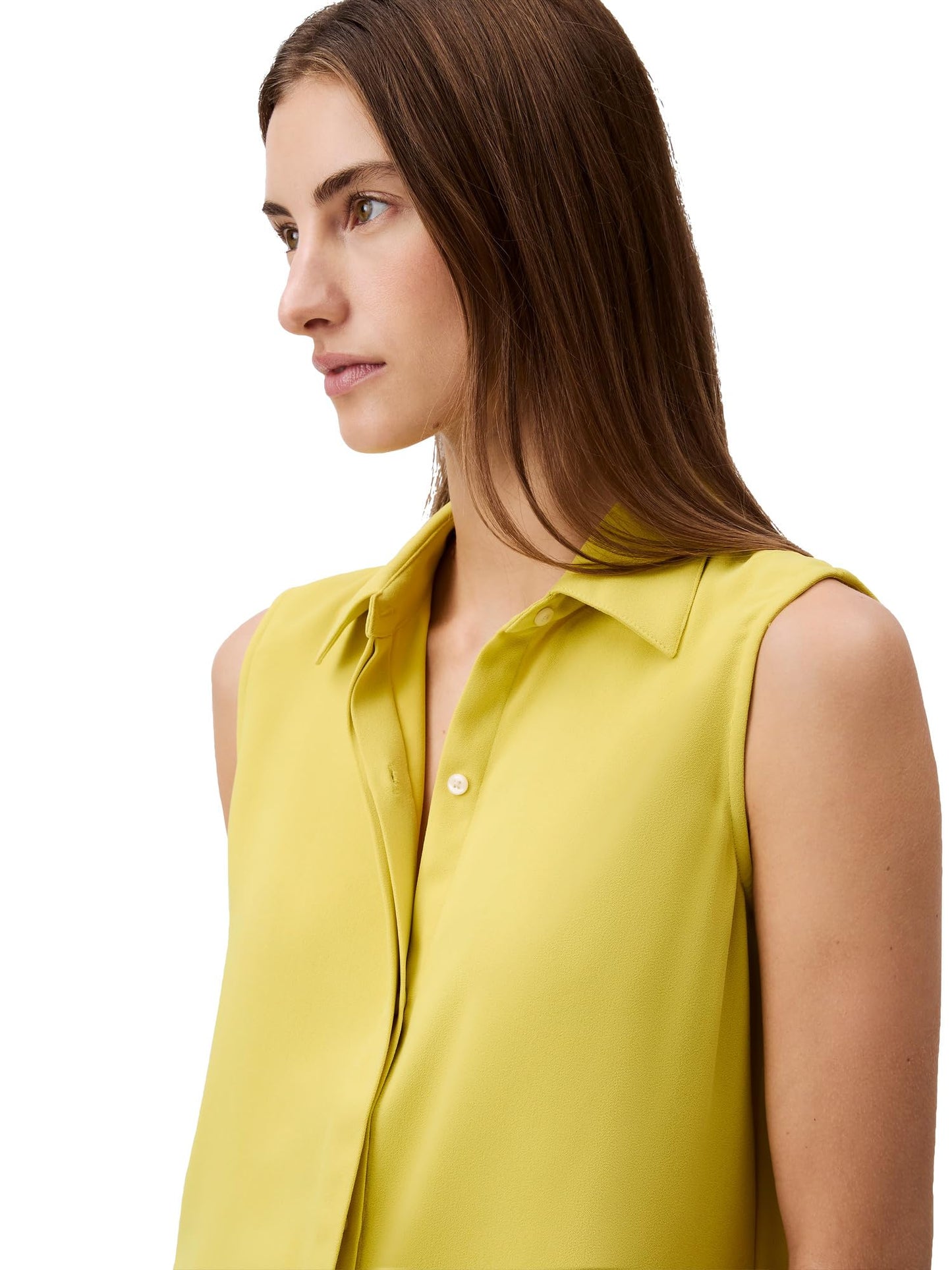 Calvin Klein Jeans Women's Solid Regular Fit T-Shirt (44B974G280_Yellow