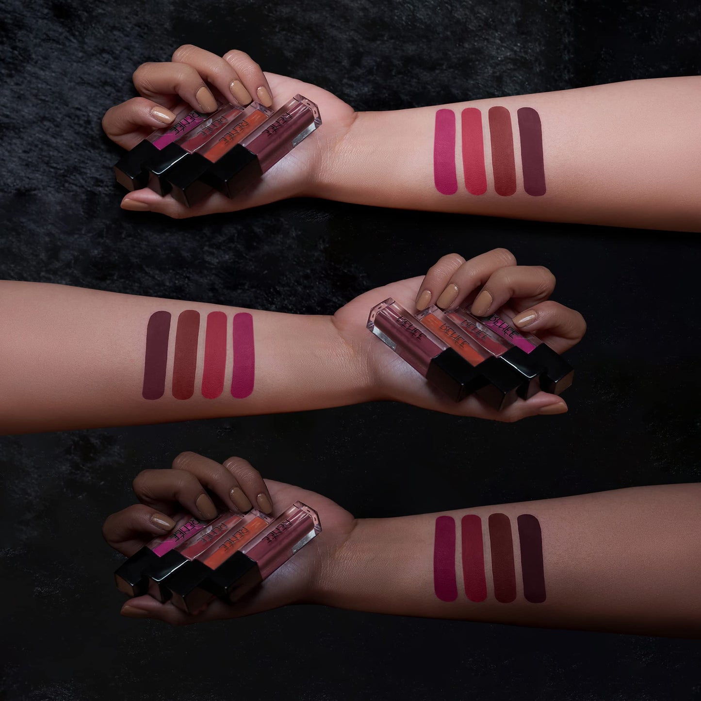 RENEE Stay With Me Mini Matte Lip Color Nutty Nudes 2ml Each| Long Lasting, Light Weight & Non Transfer Formula| Water & Smudge Proof