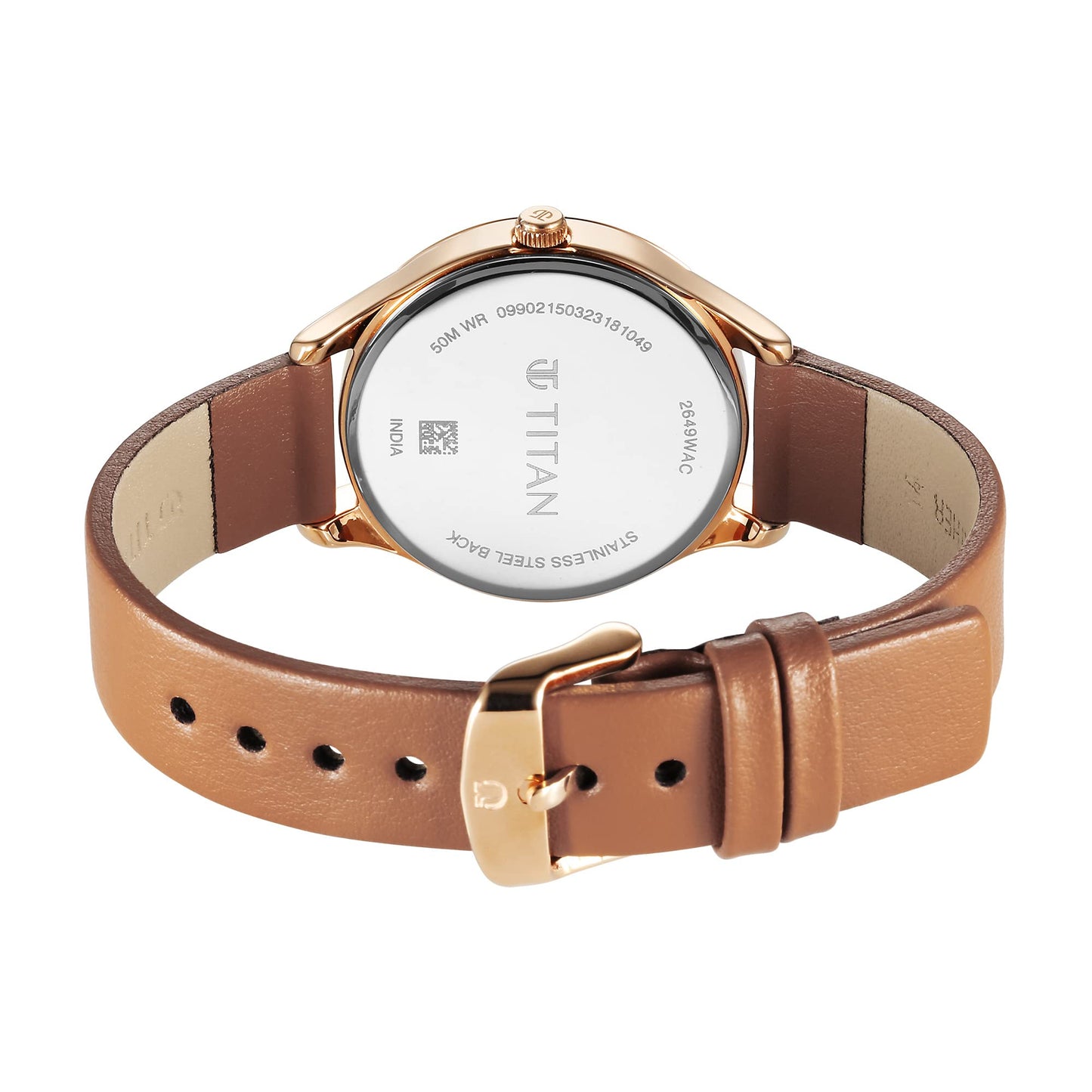 Titan White Dial Analog Watch for Women -2649WL04