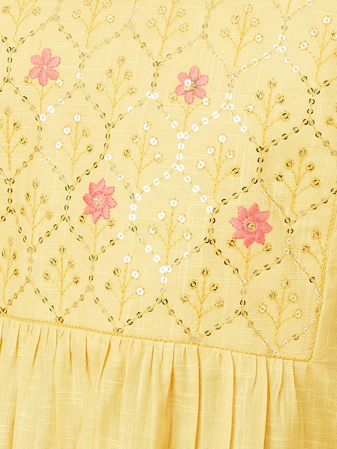 Max Women's Cotton Blend Regular Kurta (DAEKSP25CO_Mustard