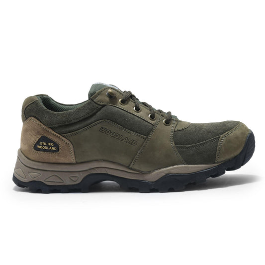 Woodland Mens Olive Green Leather Casual Shoe-9 UK (43 EU) (OGC 3608119)