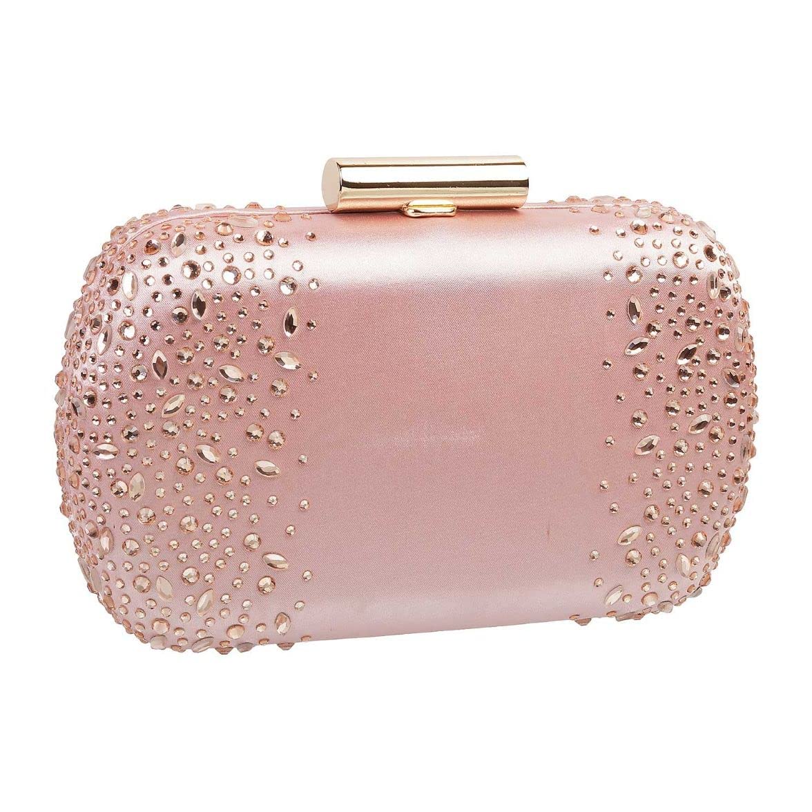 Metro Womens Synthetic Pink Clutch (One Size)