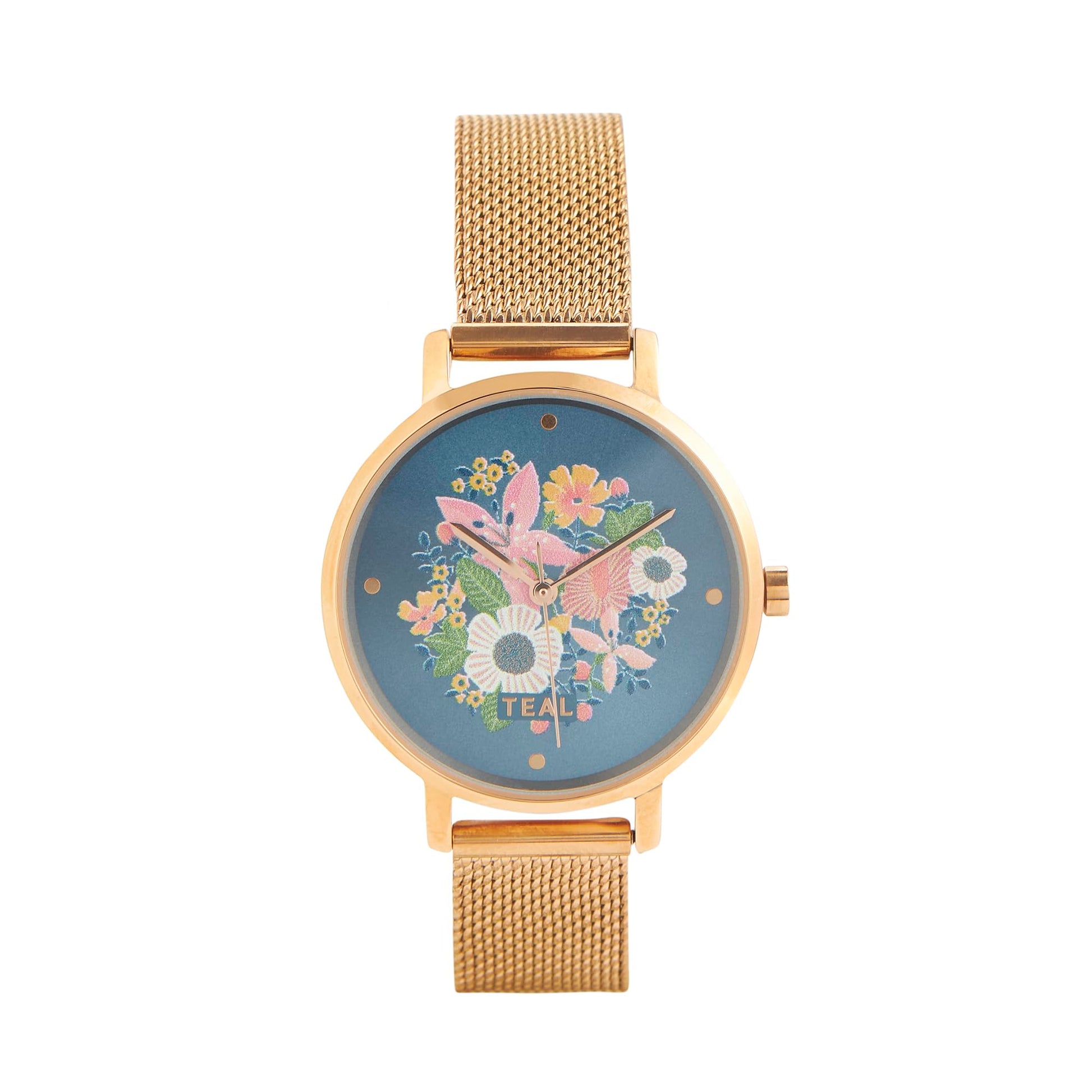 TEAL BY CHUMBAK Round Dial Analog Hand Watch for Women Wrist