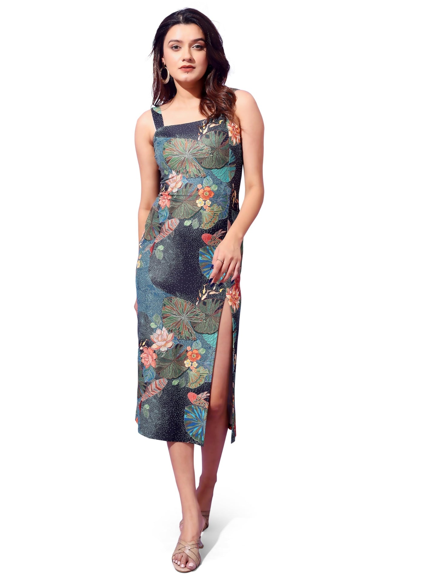 Attire Empire Women Blue Bodycon Dress