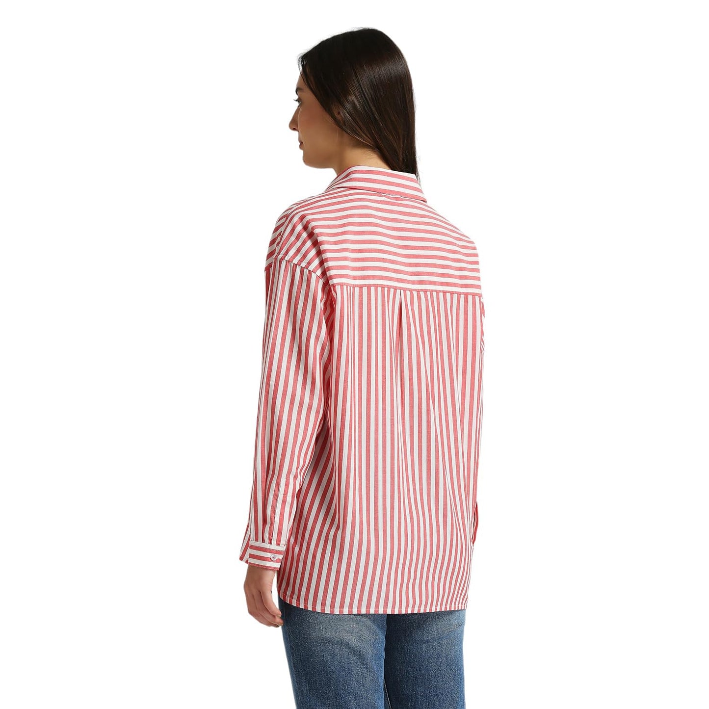 Pepe Jeans Women's Striped Oversized Fit Shirt