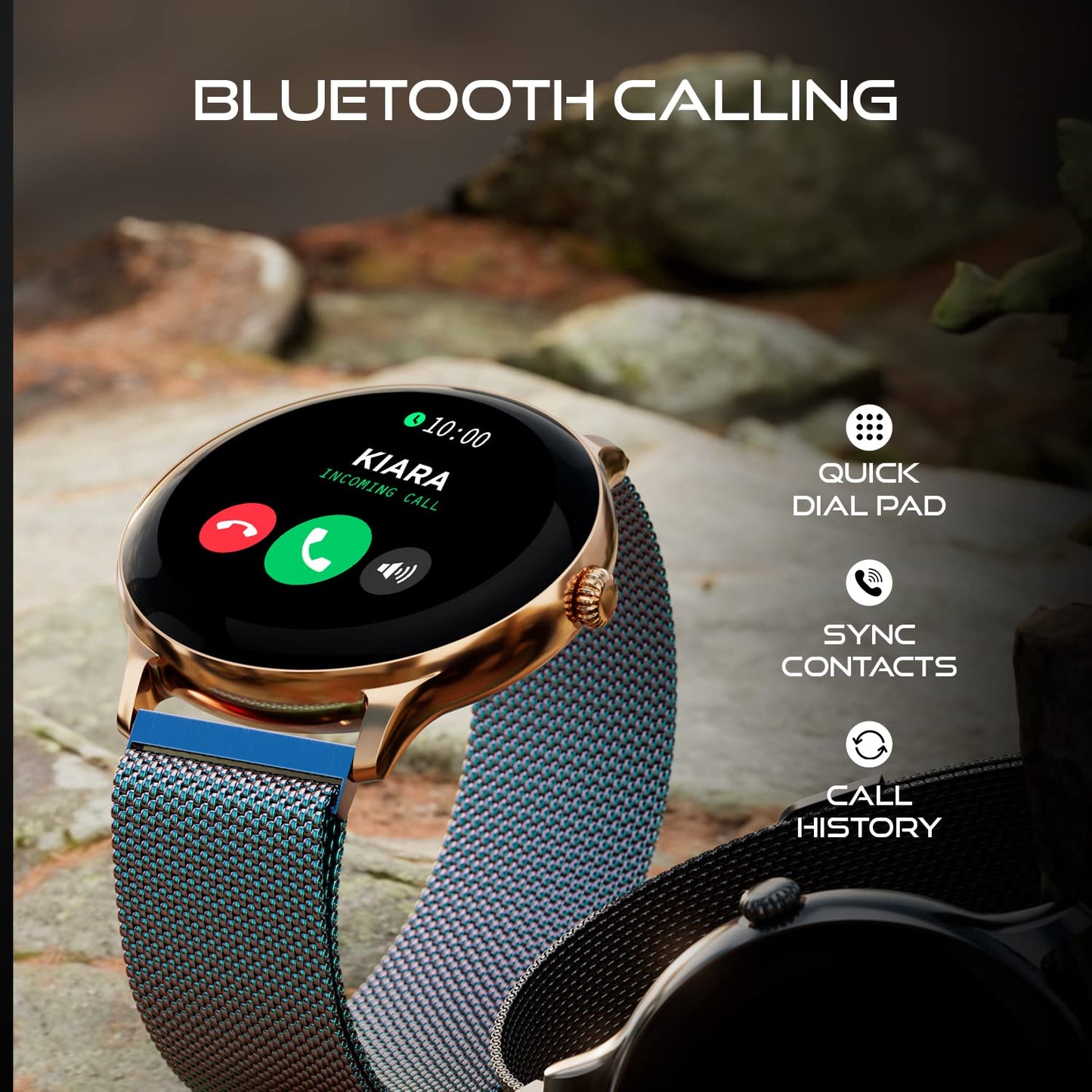 Fire-Boltt Phoenix Ultra Smart Watch 1.39” HD Display, Bluetooth Calling, AI Voice Assistant, 120 Sports Modes, IP67 Waterproof, SpO2 Monitor, Smart Watch for Man & Woman- Rainbow SS